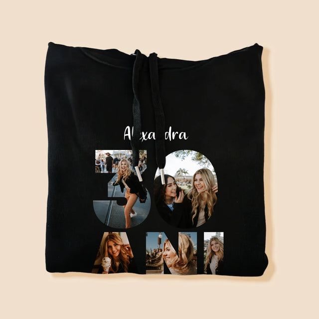 Cuvânt Din Fotografii: 30 Ani Din Fotografiile Tale - Hanorac Cu Glugă Pentru Bărbați