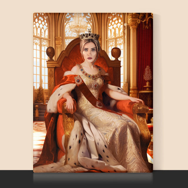 Portret Regal: Încoronarea Reginei - Imprimare Cu Ramă 30X40 (Verticală)