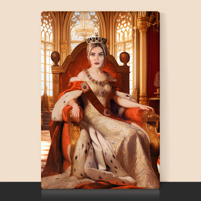 Portret Regal: Încoronarea Reginei - Imprimare Cu Ramă 30X40 (Verticală)