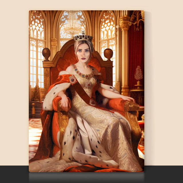 Portret Regal: Încoronarea Reginei - Imprimare Cu Ramă 30X40 (Verticală)