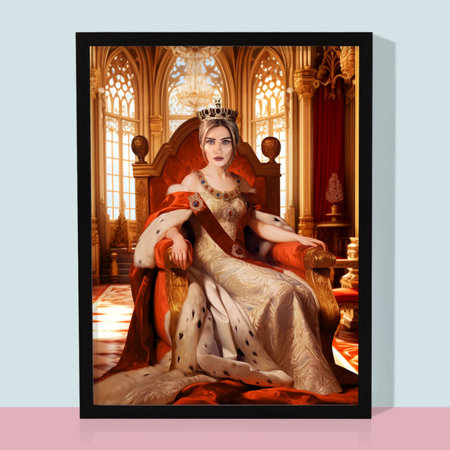 Portret Regal: Încoronarea Reginei - Imprimare Cu Ramă 30X40 (Verticală)