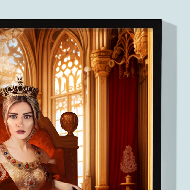 Portret Regal: Încoronarea Reginei - Imprimare Cu Ramă 30X40 (Verticală)