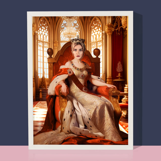 Portret Regal: Încoronarea Reginei - Imprimare Cu Ramă 30X40 (Verticală)