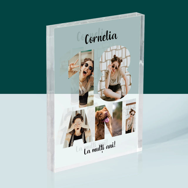 Cuvânt Din Fotografii: 18 Ani Din Fotografiile Tale - Bloc Acrilic