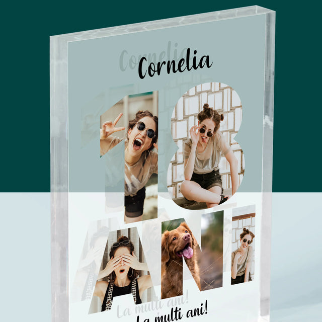 Cuvânt Din Fotografii: 18 Ani Din Fotografiile Tale - Bloc Acrilic