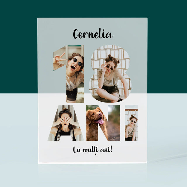 Cuvânt Din Fotografii: 18 Ani Din Fotografiile Tale - Bloc Acrilic