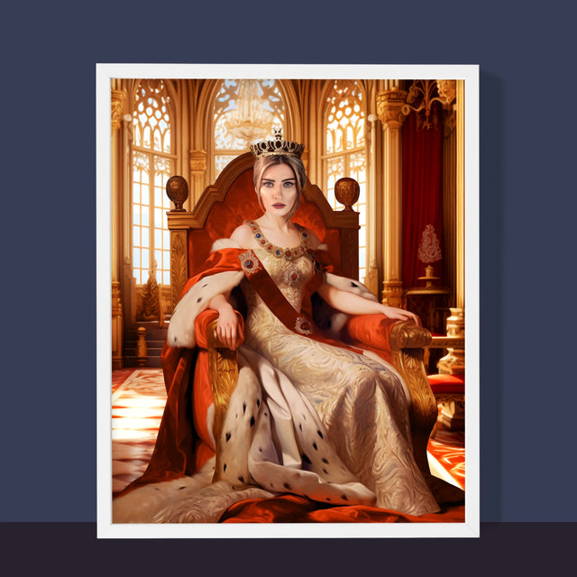 Portret Regal: Încoronarea Reginei - Imprimare Cu Ramă 30X40 (Verticală)