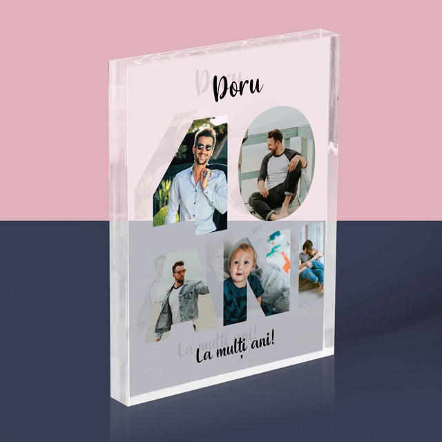Cuvânt Din Fotografii: 40 Ani Din Fotografiile Tale - Bloc Acrilic