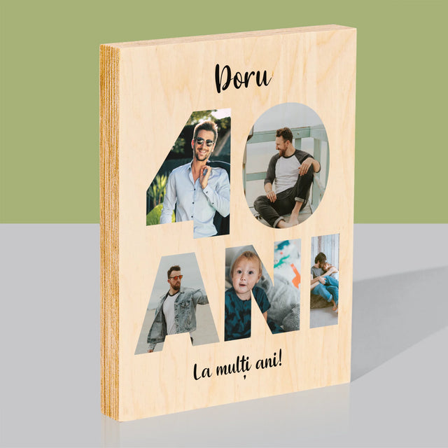 Imprimare pe lemn - verticală