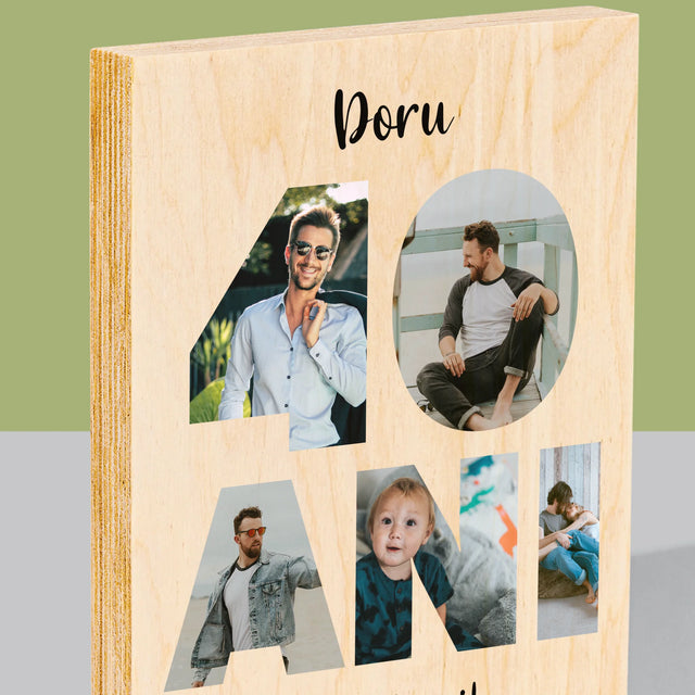 Imprimare pe lemn - verticală