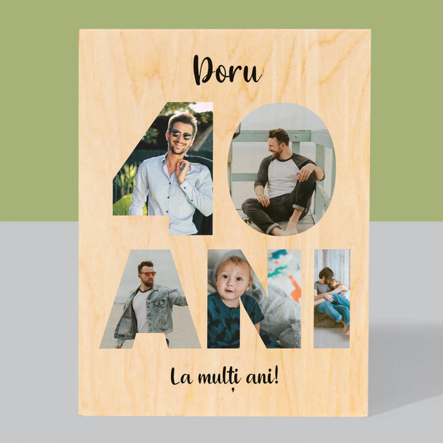 Imprimare pe lemn - verticală