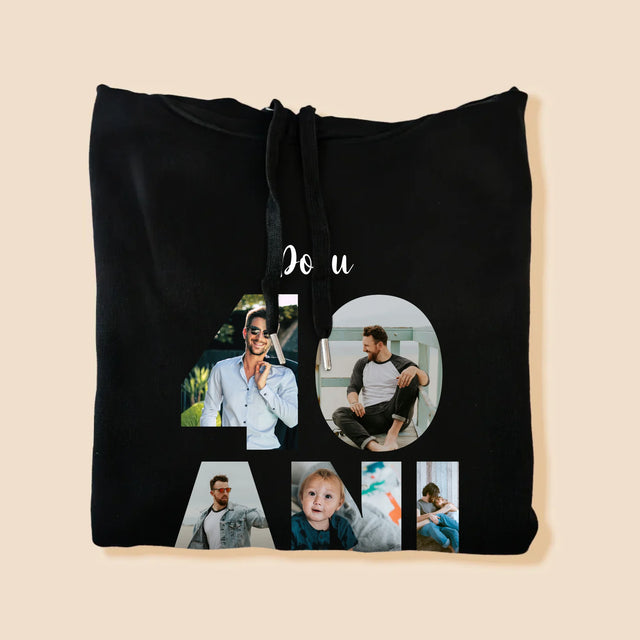 Cuvânt Din Fotografii: 40 Ani Din Fotografiile Tale - Hanorac Cu Glugă Pentru Bărbați