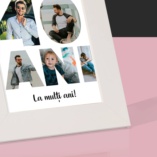 Cuvânt Din Fotografii: 40 Ani Din Fotografiile Tale - Ramă Pentru Fotografii (Horizontală)