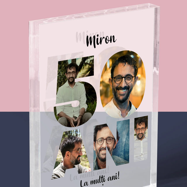 Cuvânt Din Fotografii: 50 Ani Din Fotografiile Tale - Bloc Acrilic
