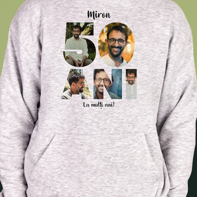 Cuvânt Din Fotografii: 50 Ani Din Fotografiile Tale - Hanorac Cu Glugă Pentru Bărbați