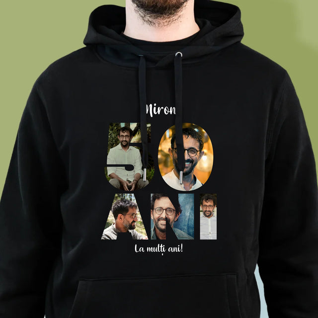 Cuvânt Din Fotografii: 50 Ani Din Fotografiile Tale - Hanorac Cu Glugă Pentru Bărbați