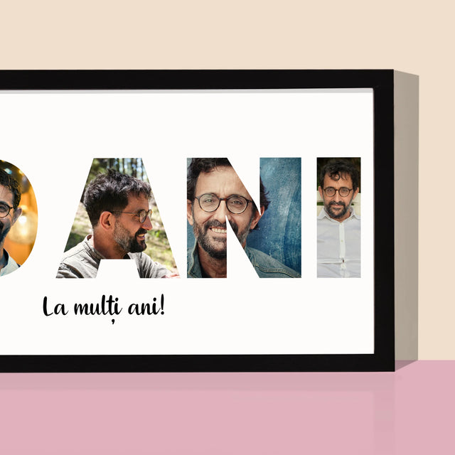 Cuvânt Din Fotografii: 50 Ani Din Fotografiile Tale - Imprimare Cu Ramă 20X40 (Horizontală)