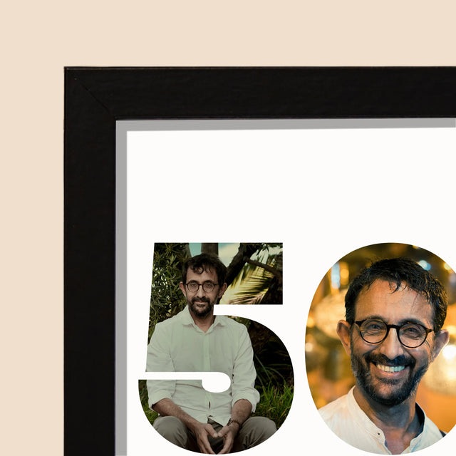 Cuvânt Din Fotografii: 50 Ani Din Fotografiile Tale - Imprimare Cu Ramă 20X40 (Horizontală)