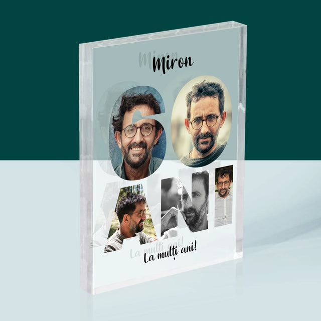 Cuvânt Din Fotografii: 60 Ani Din Fotografiile Tale - Bloc Acrilic