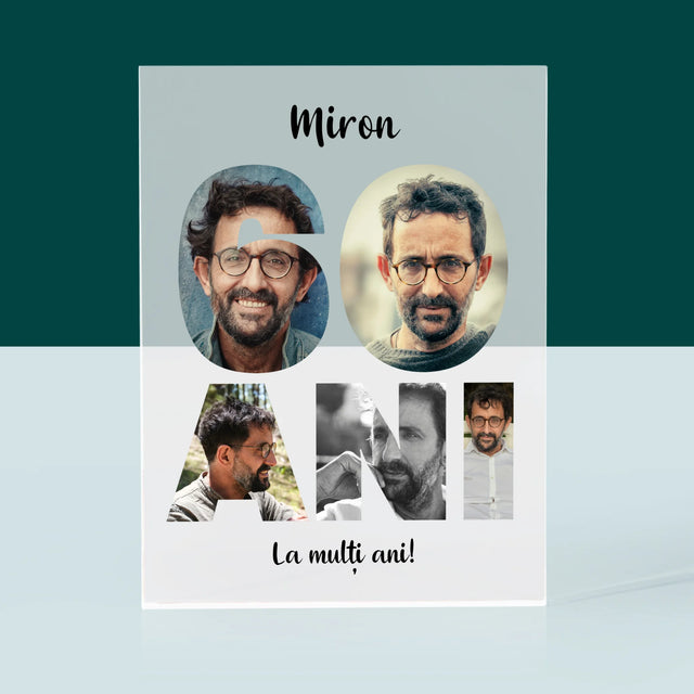 Cuvânt Din Fotografii: 60 Ani Din Fotografiile Tale - Bloc Acrilic