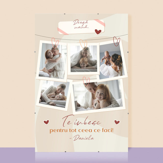 Colaj De Fotografii: Te Iubesc Mamă Fotografii - Poster