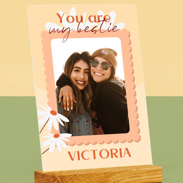 Colaj De Fotografii: Fotografie Besties - Imprimare Pe Sticlă Acrilică (Verticală)