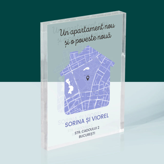 Harta Oraș: Harta Orașului: Apartament Nou - Bloc Acrilic