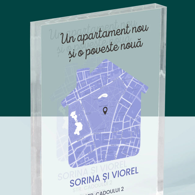 Harta Oraș: Harta Orașului: Apartament Nou - Bloc Acrilic