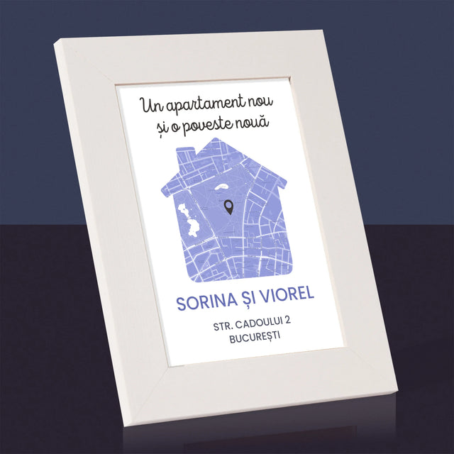 Harta Oraș: Harta Orașului: Apartament Nou - Ramă Pentru Fotografii (Horizontală)