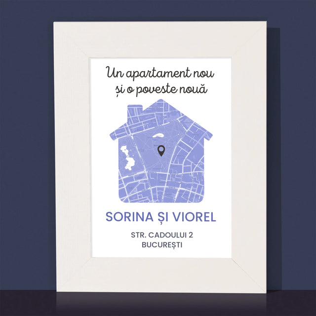 Harta Oraș: Harta Orașului: Apartament Nou - Ramă Pentru Fotografii (Horizontală)
