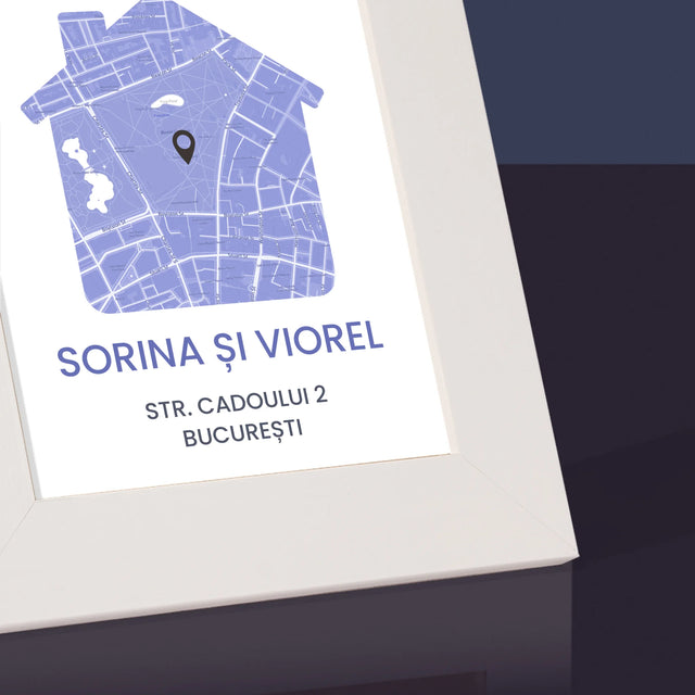 Harta Oraș: Harta Orașului: Apartament Nou - Ramă Pentru Fotografii (Horizontală)