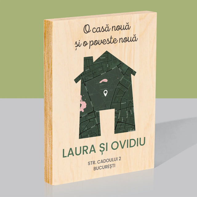 Imprimare pe lemn - verticală