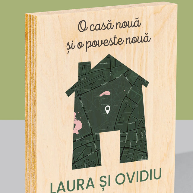 Imprimare pe lemn - verticală