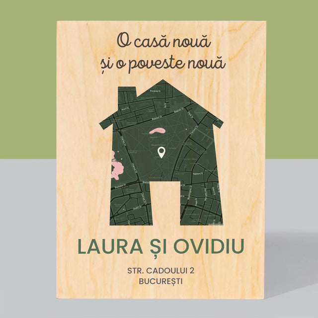 Imprimare pe lemn - verticală