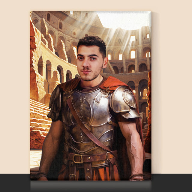 Portret Regal: Gladiator - Imprimare Cu Ramă 30X40 (Verticală)