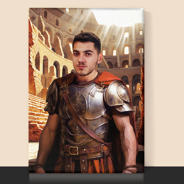 Portret Regal: Gladiator - Imprimare Cu Ramă 30X40 (Verticală)