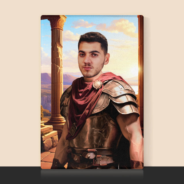 Portret Regal: Luptător - Imprimare Cu Ramă 30X40 (Verticală)