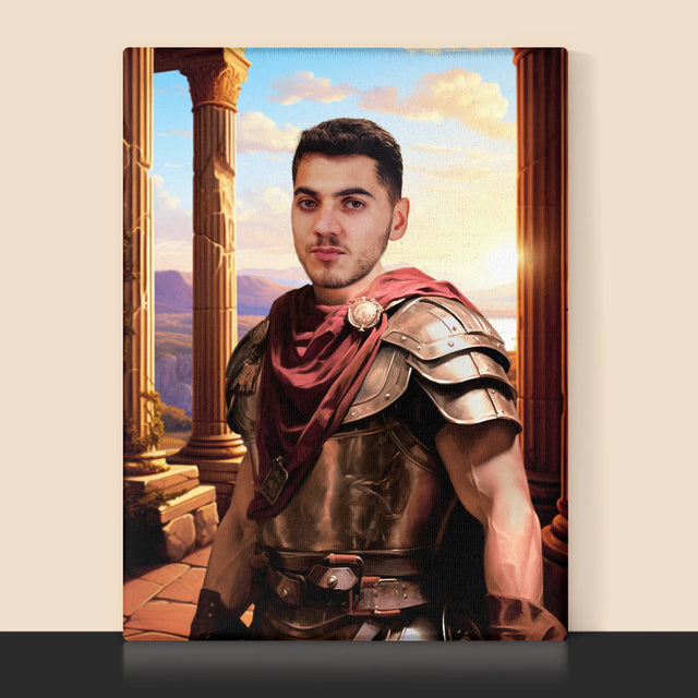 Portret Regal: Luptător - Imprimare Cu Ramă 30X40 (Verticală)