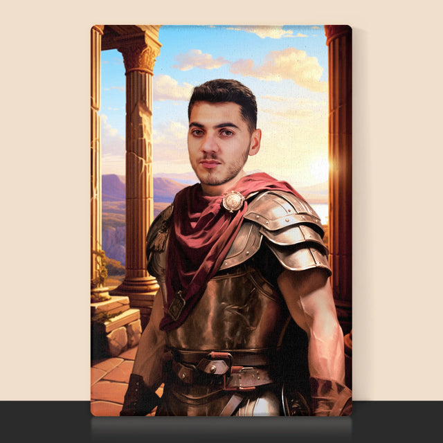 Portret Regal: Luptător - Imprimare Cu Ramă 30X40 (Verticală)