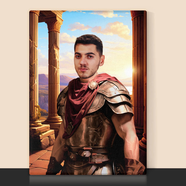 Portret Regal: Luptător - Imprimare Cu Ramă 30X40 (Verticală)