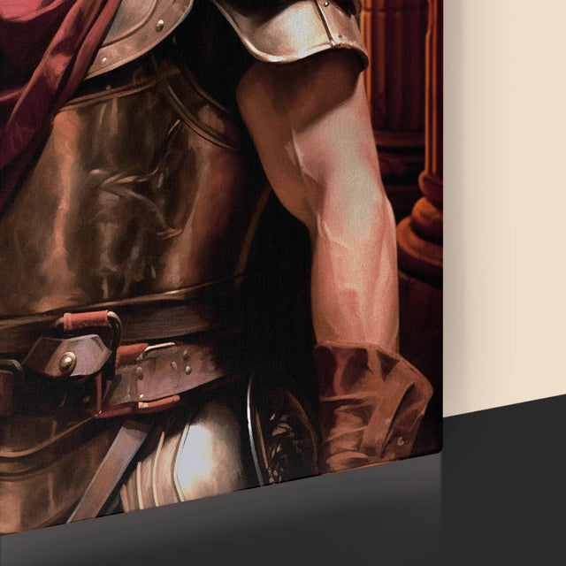 Portret Regal: Luptător - Imprimare Cu Ramă 30X40 (Verticală)