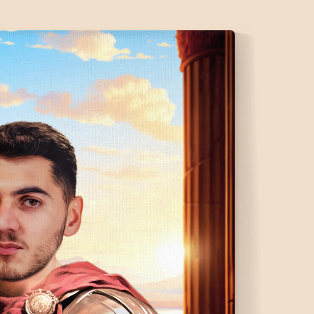 Portret Regal: Luptător - Imprimare Cu Ramă 30X40 (Verticală)