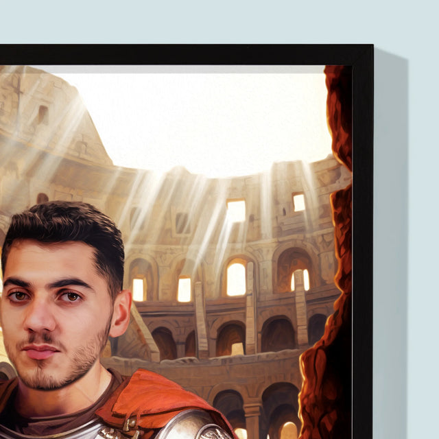 Portret Regal: Gladiator - Imprimare Cu Ramă 30X40 (Verticală)