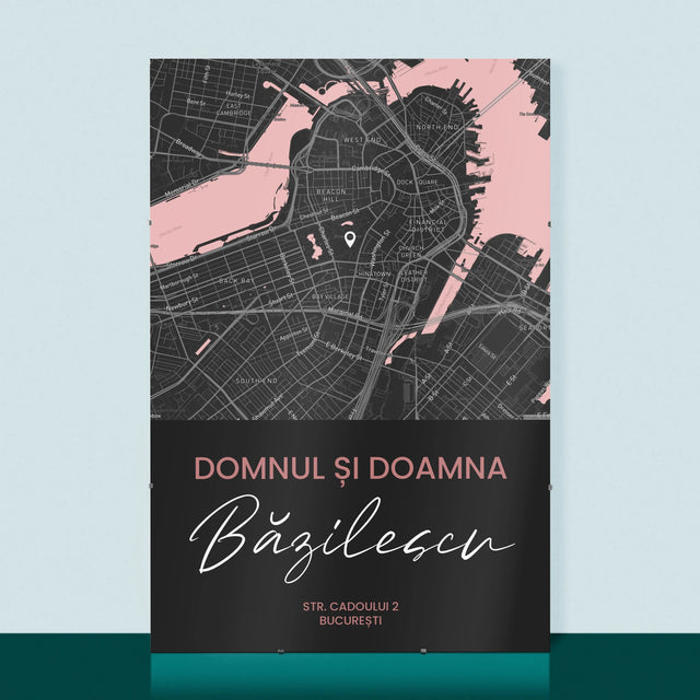 Harta Oraș: Harta Orașului: Domn Și Doamnă - Poster