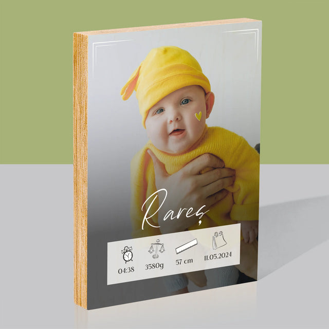 Imprimare pe lemn - verticală