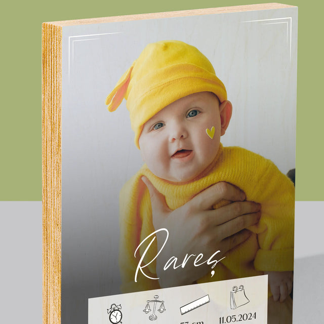 Imprimare pe lemn - verticală