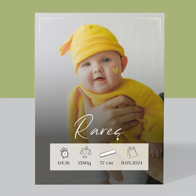 Imprimare pe lemn - verticală