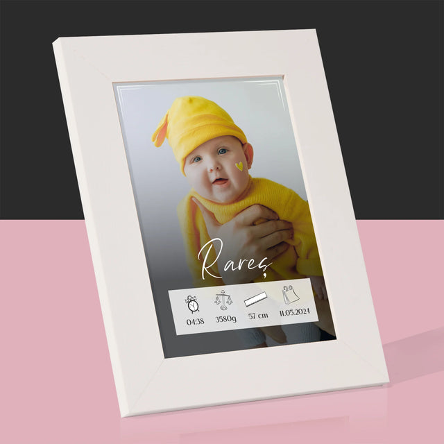 Certificat De Naștere: Certificat De Naștere Cadru - Ramă Pentru Fotografii (Horizontală)