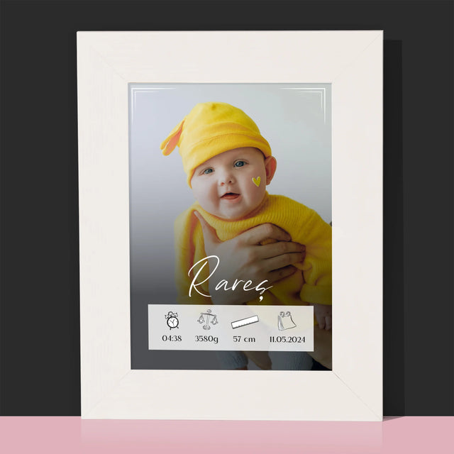 Certificat De Naștere: Certificat De Naștere Cadru - Ramă Pentru Fotografii (Horizontală)