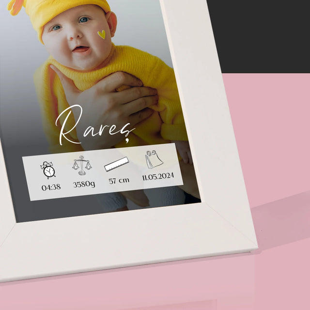 Certificat De Naștere: Certificat De Naștere Cadru - Ramă Pentru Fotografii (Horizontală)